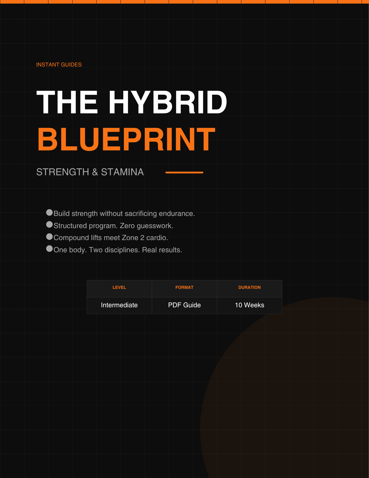The Hybrid Blueprint — Strength & Stamina