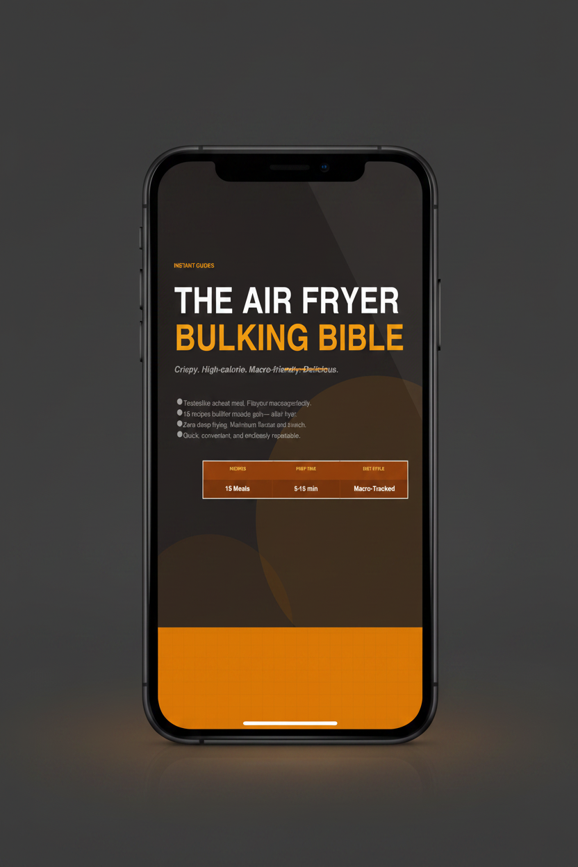 Air Fryer Bulking Bible — iPhone Mockup