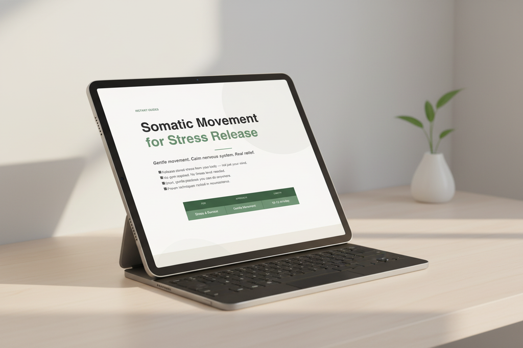 Somatic Movement — iPad Mockup