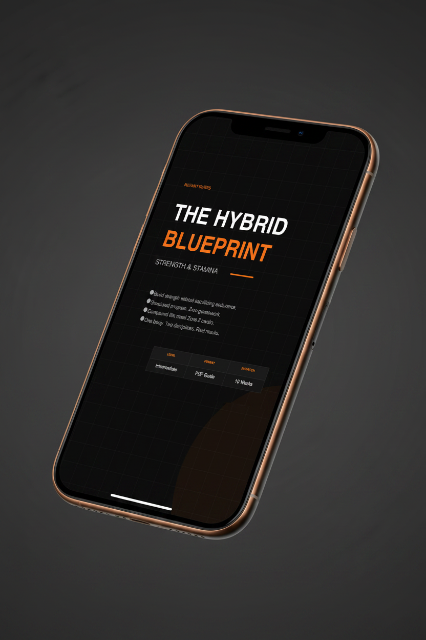 The Hybrid Blueprint — iPhone Mockup