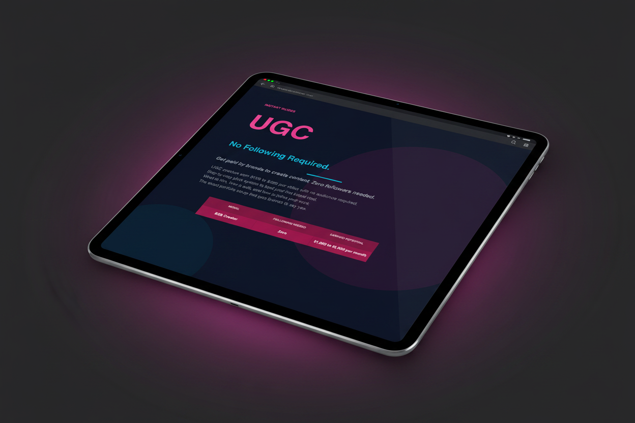UGC Starter Kit — iPad Mockup